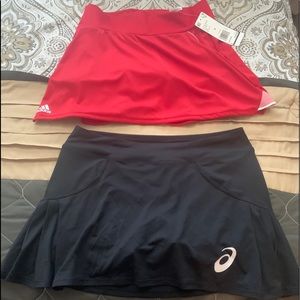 Two athletic skirts. Adidas and k-Swiss size small